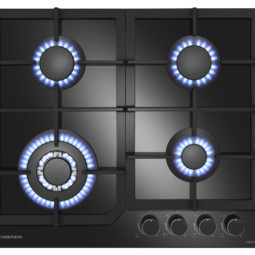 Варочная панель газовая MGH604BK GLASS COMFORT