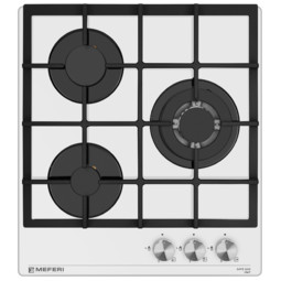 Газовая варочная панель Meferi MGH453WH GLASS POWER, белый
